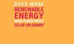 Does more renewable energy make power prices go up or down?