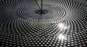 Photo of solar farms in concentric circles