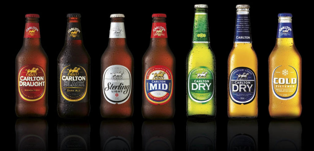 beers from carlton & united breweries