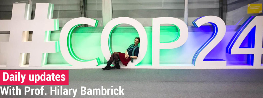 COP24 updates with Prof Hilary Bambrick