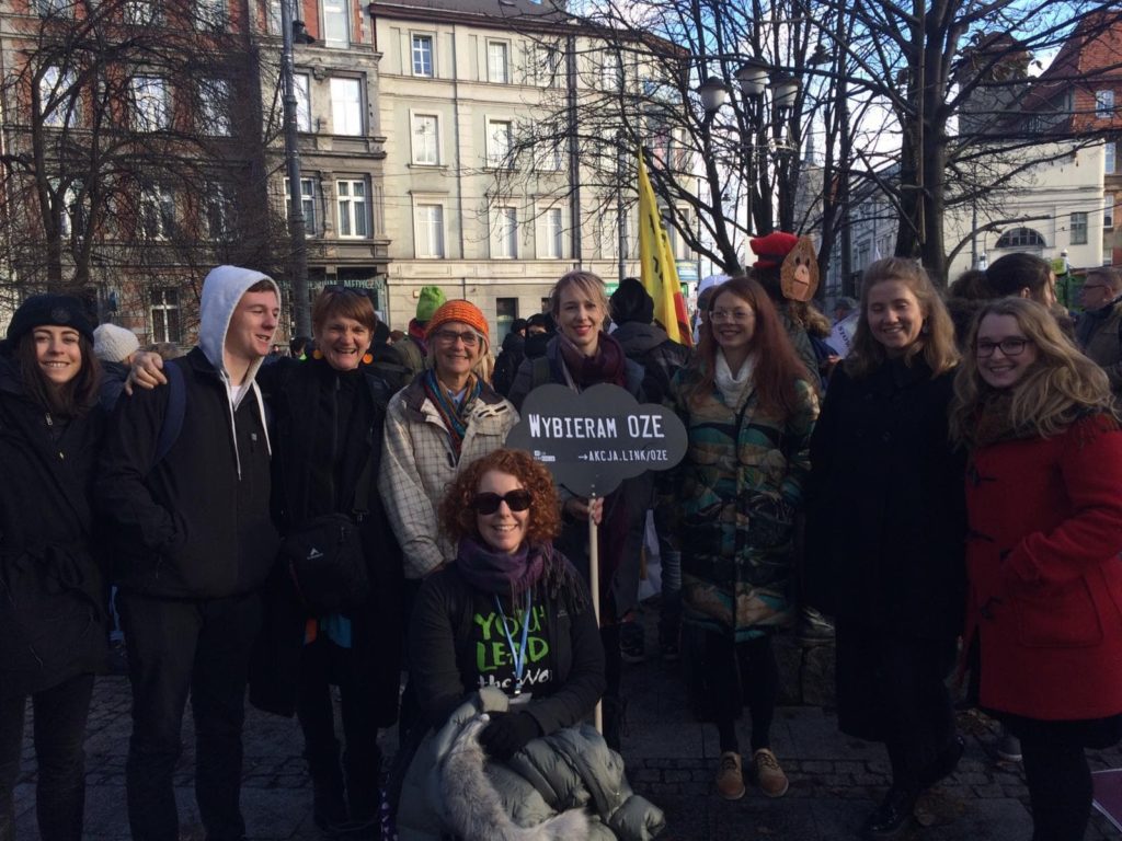 australians at cop 24 protest in katowice