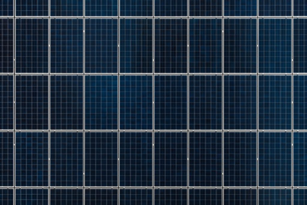 Drone shot of Solar Panels