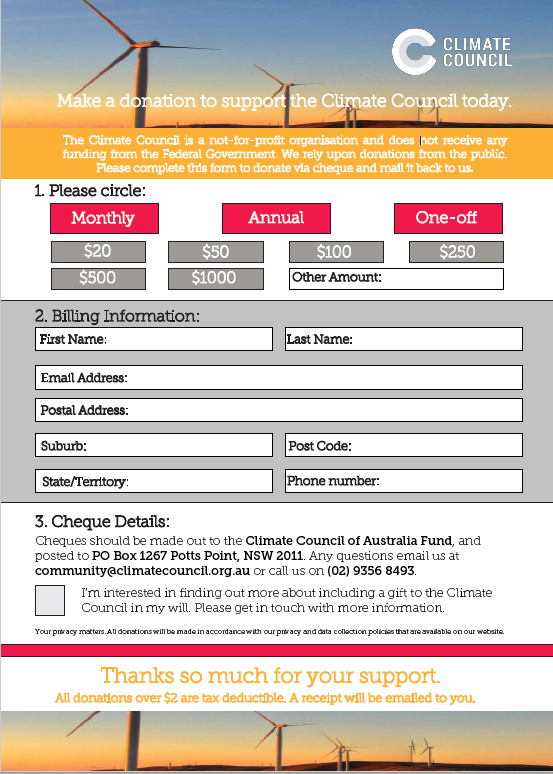 Cheque form