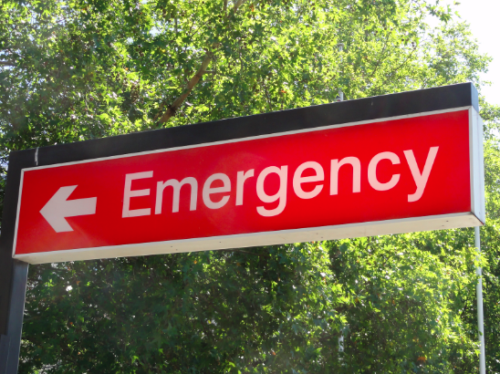 emergency room sign