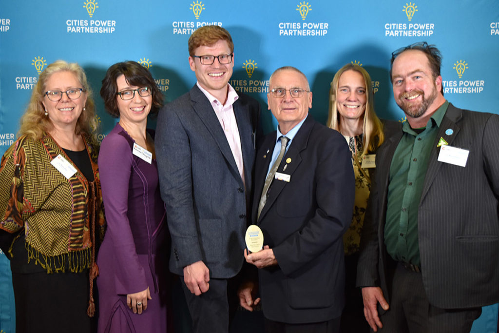 An image of the Blue Mountains City Council team at the CPP awards night, 2019.