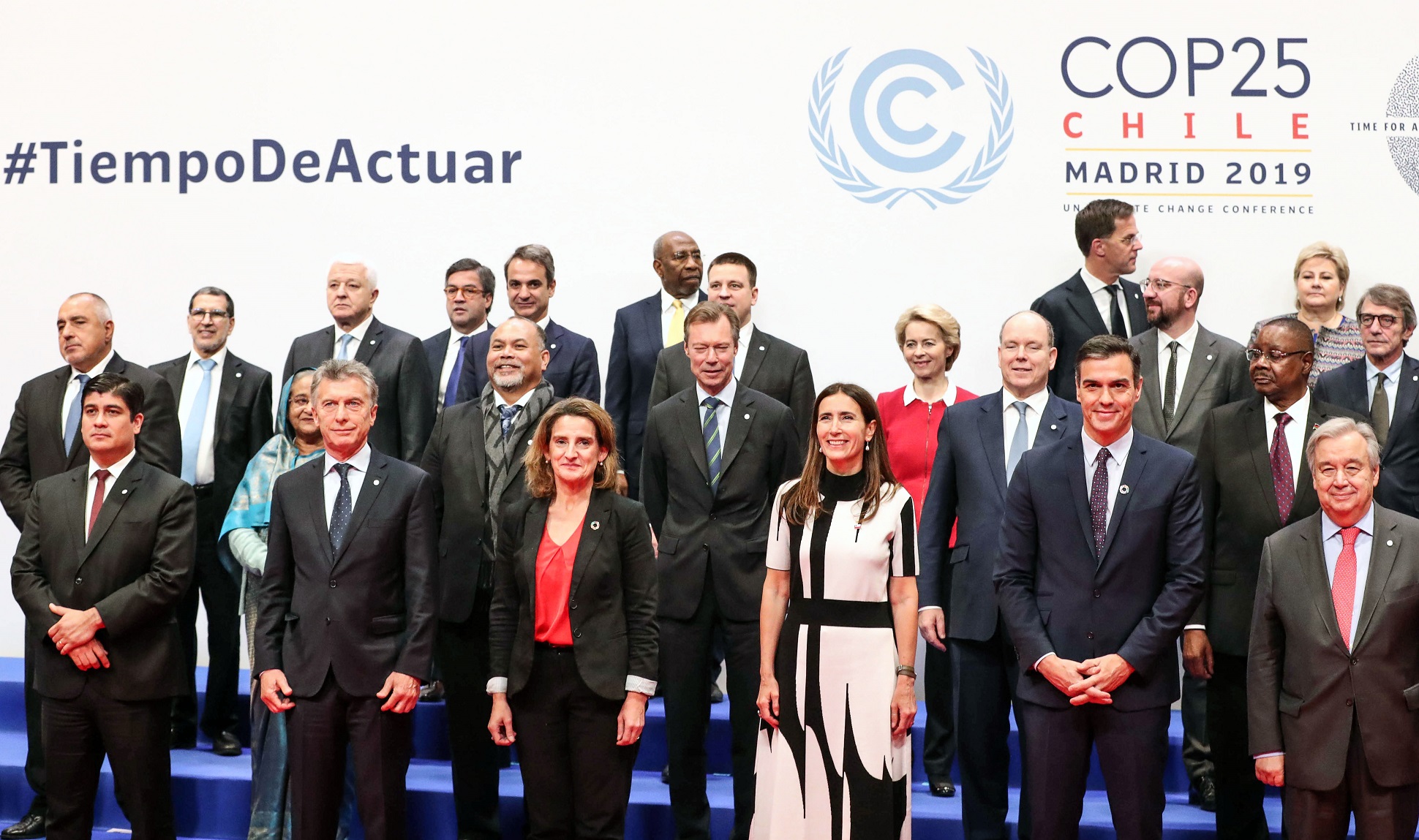 An image of delegates at the COP25 conference in Madrid, 2019.