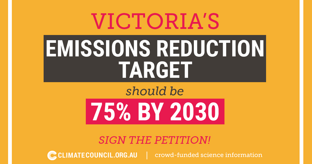 Show Victoria that Australia supports ambitious climate action