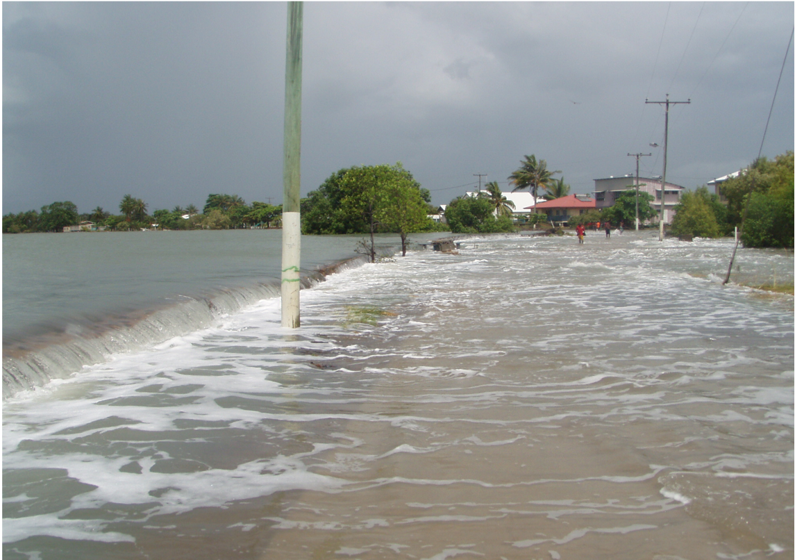 Seawater flood in the Torres Strait Islands