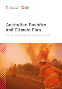 Report cover image Australian Bushfire and Climate Plan 