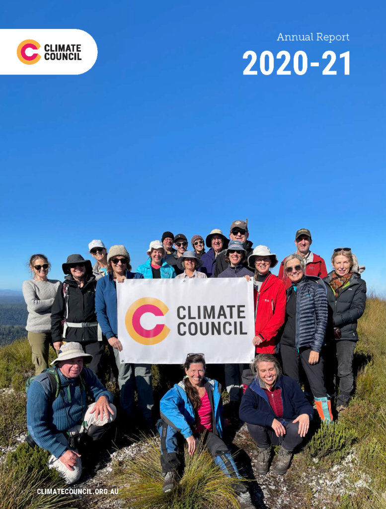 Climate Council Annual Report cover image