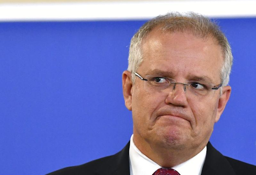 Scott Morrison looking unimpressed