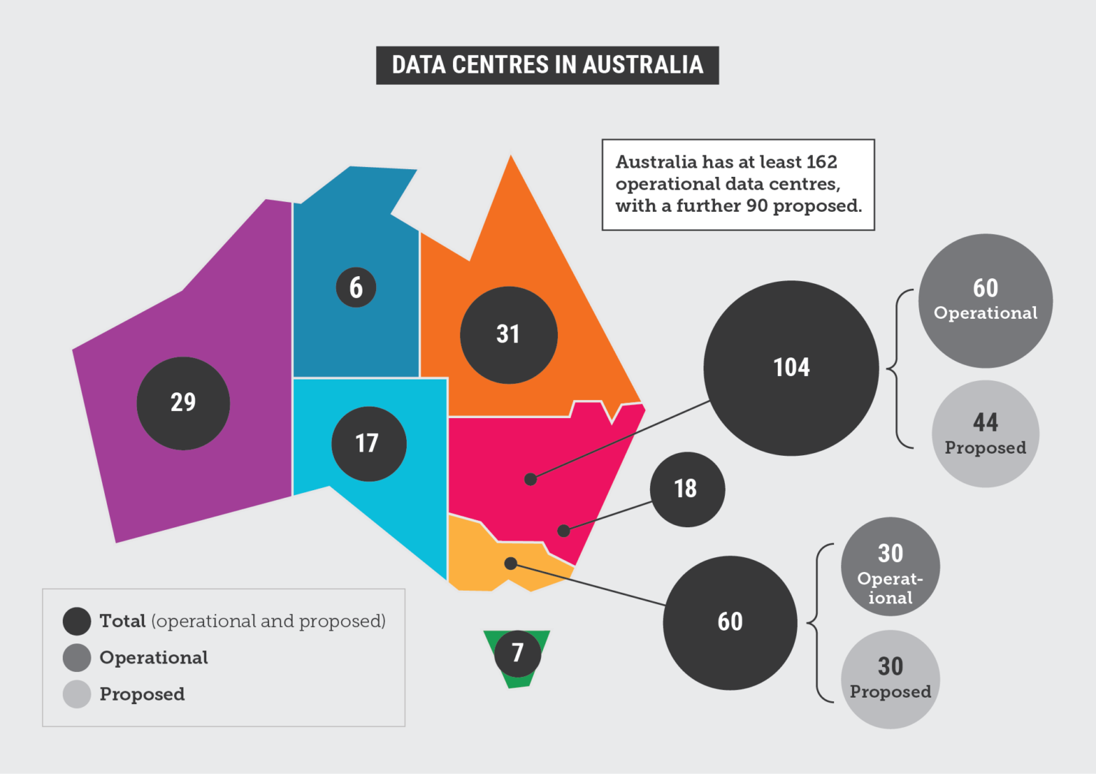 Data Visualisation Map Australia Seizing the opportunity to do data centres right | Climate Council
