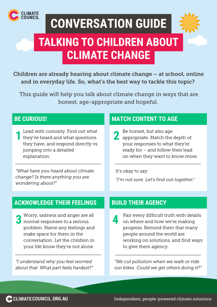 Talking to children about climate change