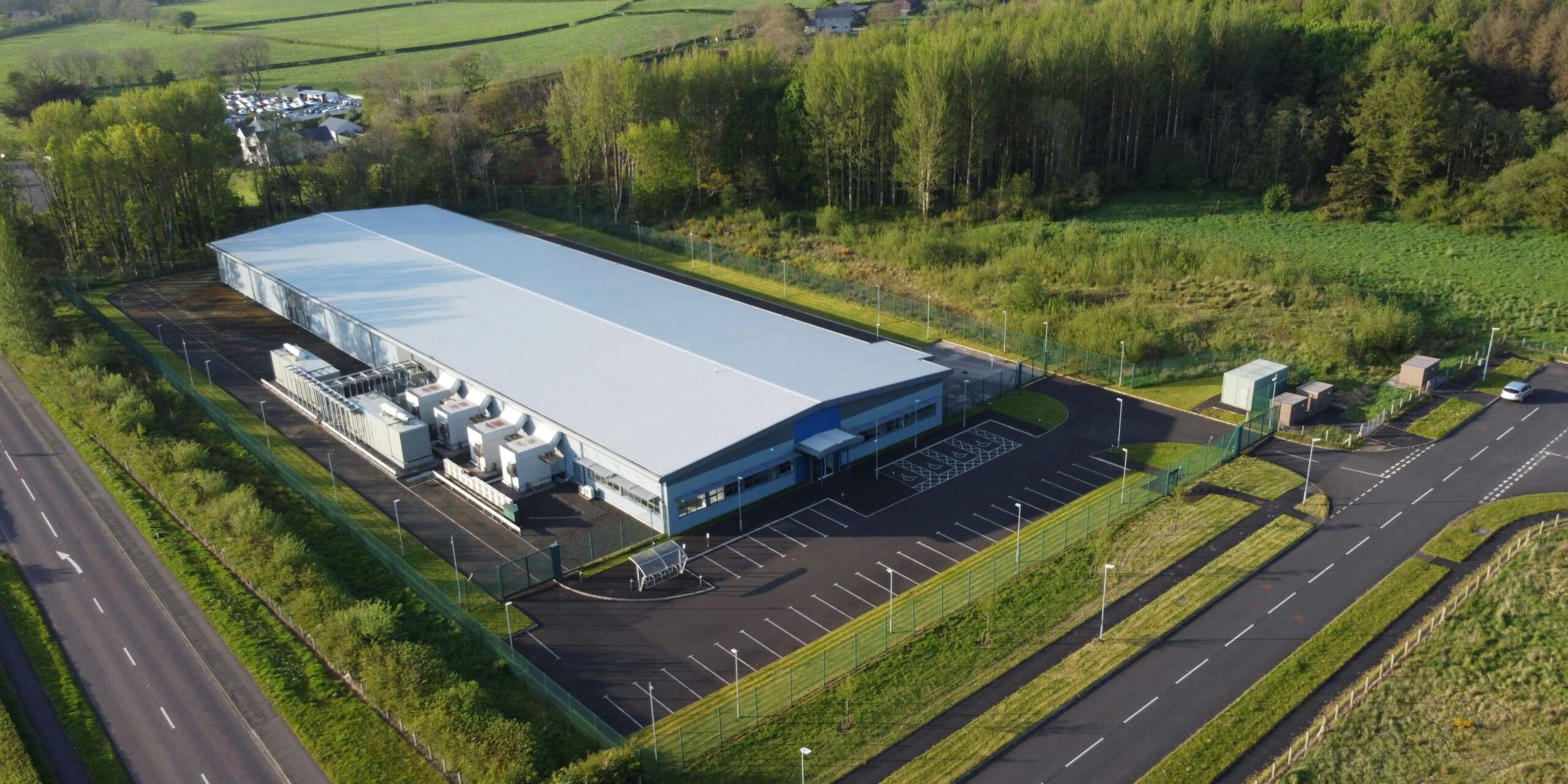 large scale data centre in a field